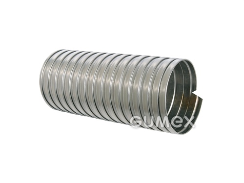Komínová vložka kovová pre tuhá palivá,  130/135mm, nerezová oceľ 1.4432, +400°C, strieborná